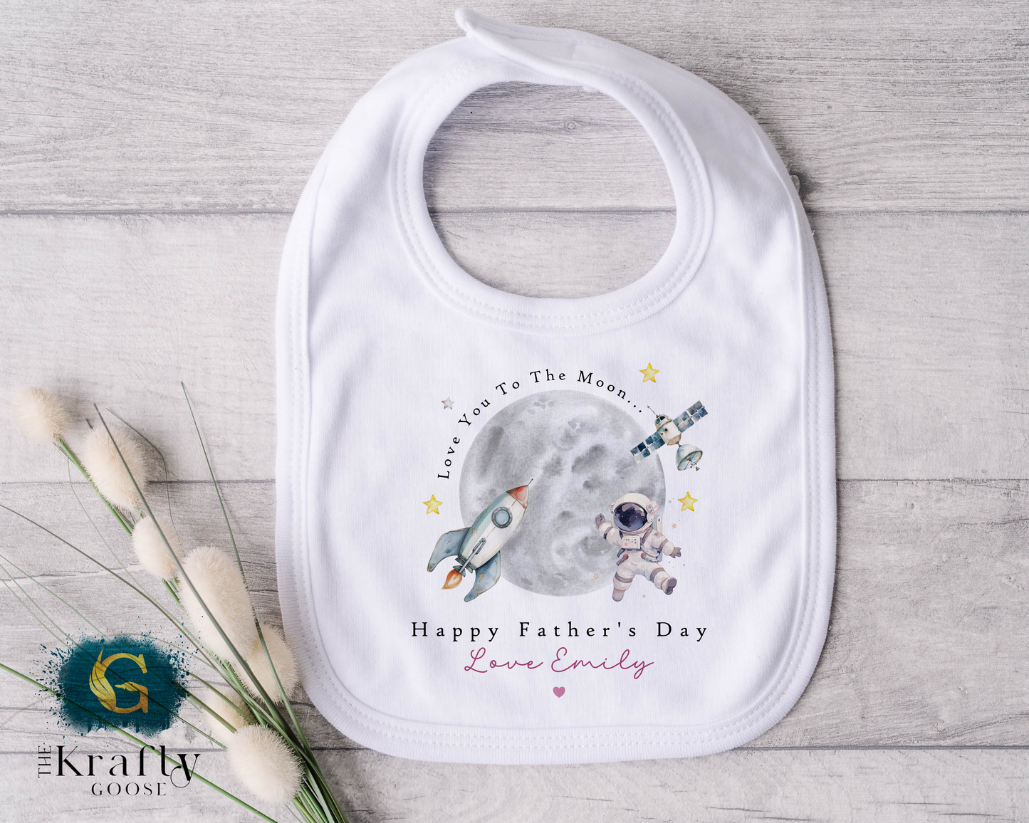 Happy Fathers Day - Love You To The Moon - T-Shirt - Vest - Sleepsuit Romper - Sweater