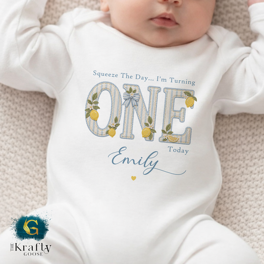 Squeeze the Day - Lemon Birthday - T-Shirt or Baby Outfit