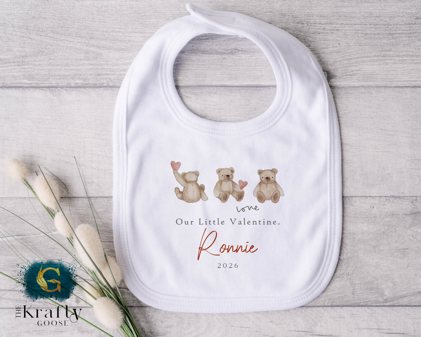 Our Little Valentine - Three Little Bears - T-Shirt - Sleepsuit Romper - Vest - Sweater (Copy)