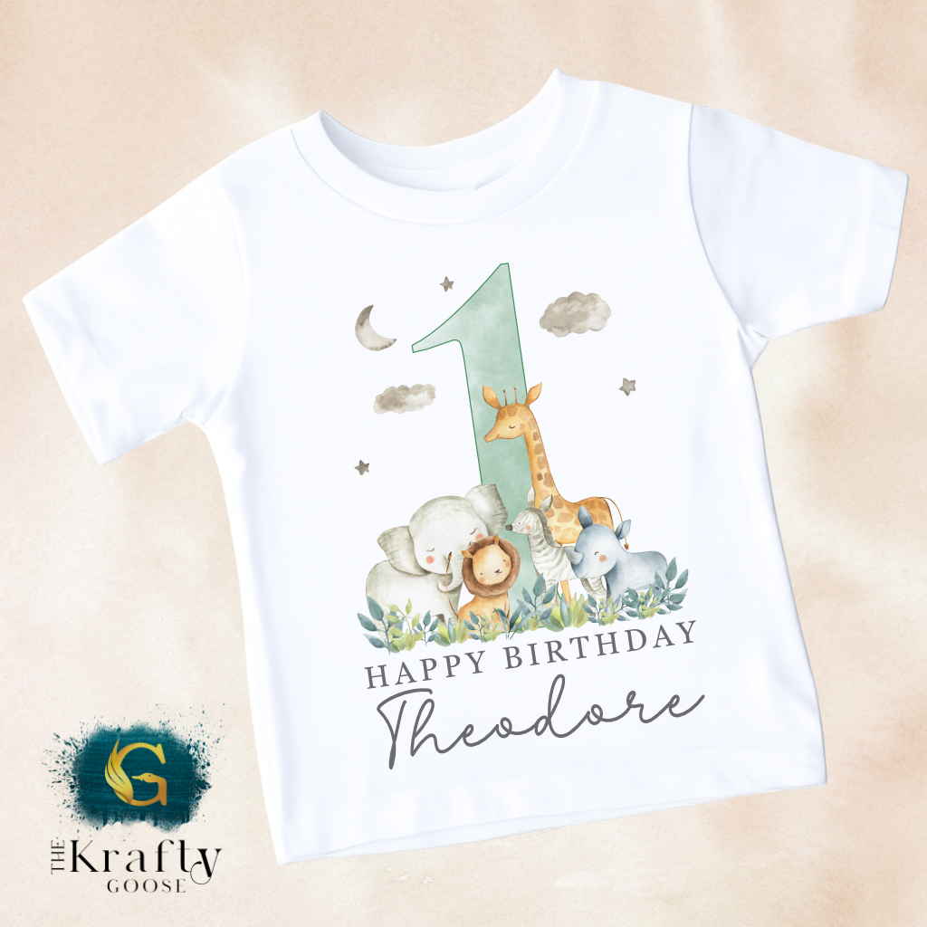 Safari Birthday - Green Design