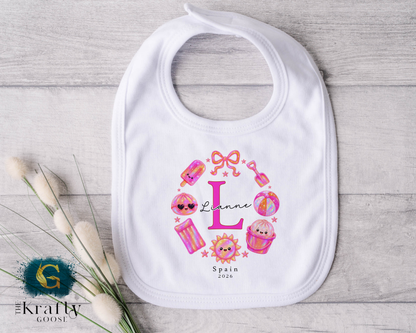 Little Dumpling Holiday - Pink Design - T-Shirt - Vest - Sleepsuit Romper - Sweater