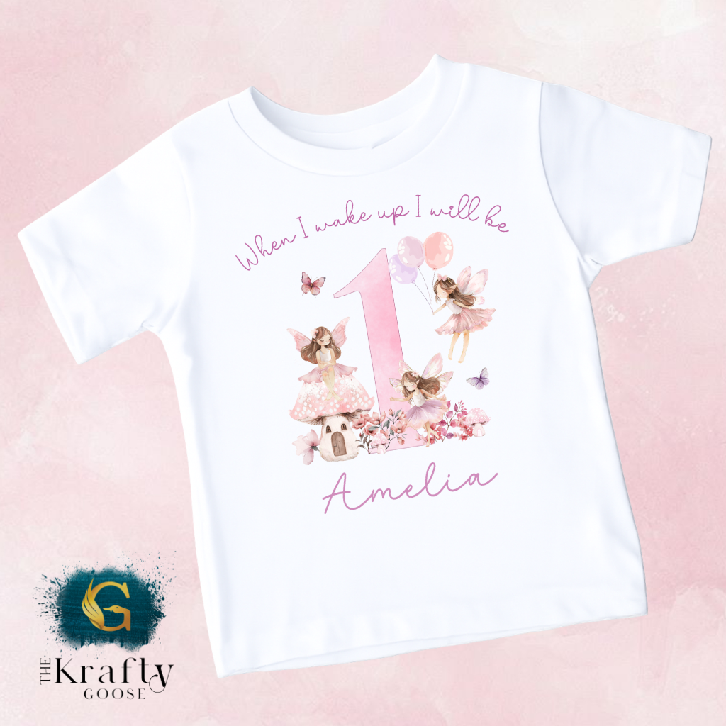 1st Birthday - When I Wake Up - Fairy Design