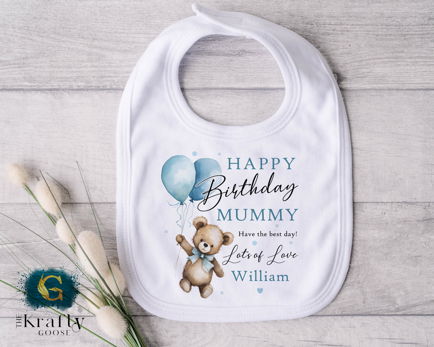Happy Birthday Mummy - Teddy Bear - T-Shirt - Vest - Sleepsuit Romper