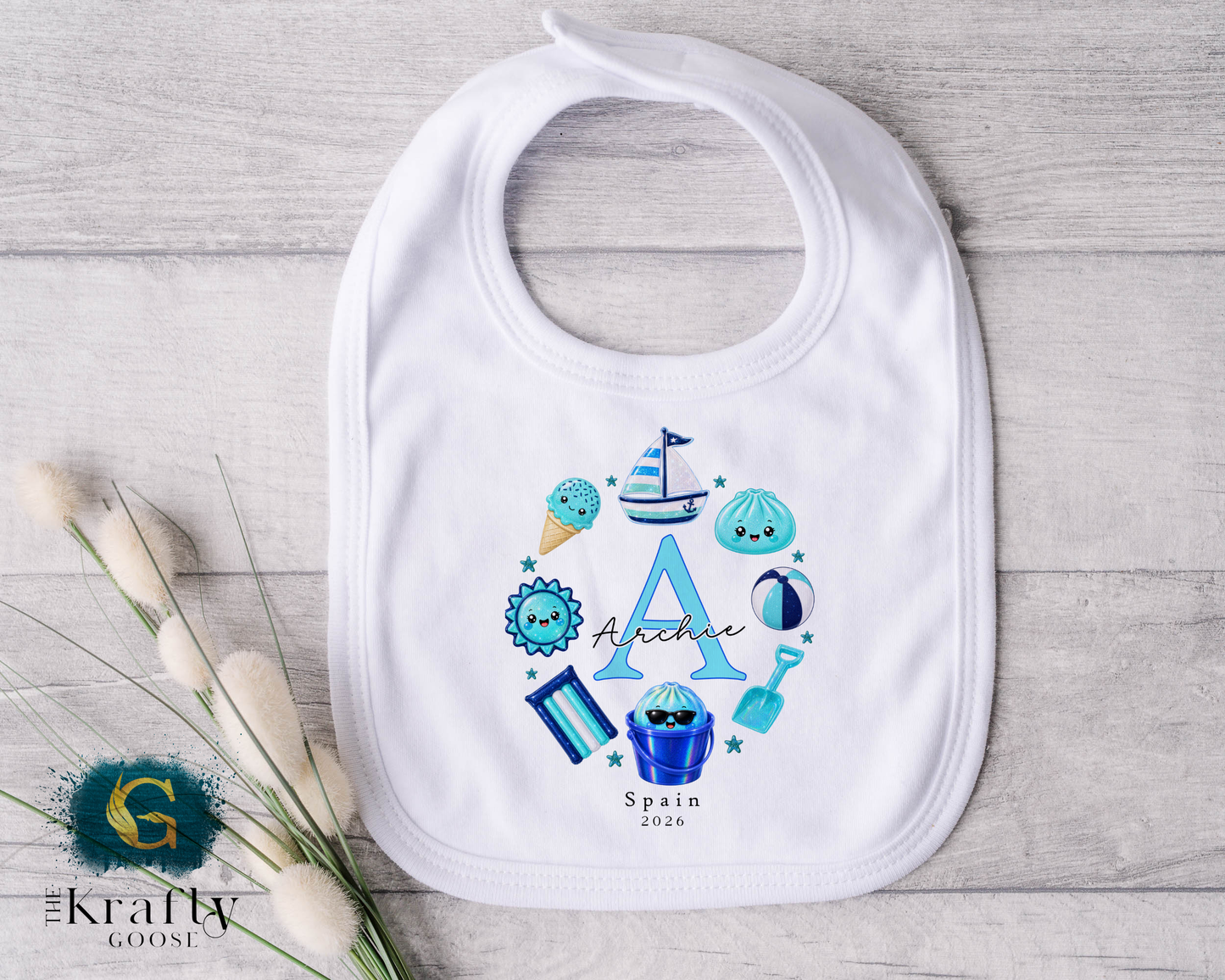 Little Dumpling Holiday - Blue Design - T-Shirt - Vest - Sleepsuit Romper - Sweater