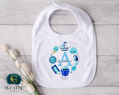 Little Dumpling Holiday - Blue Design - T-Shirt - Vest - Sleepsuit Romper - Sweater