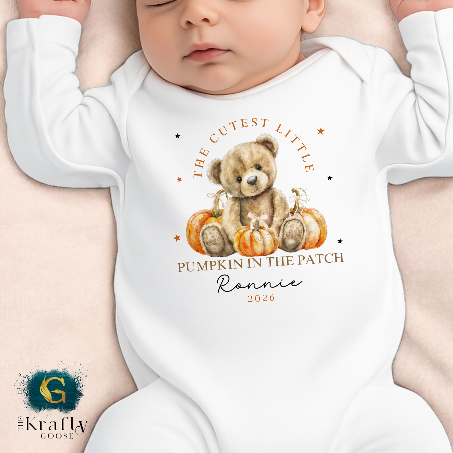 Cutest Pumpkin in the Patch - Teddy Bear Design