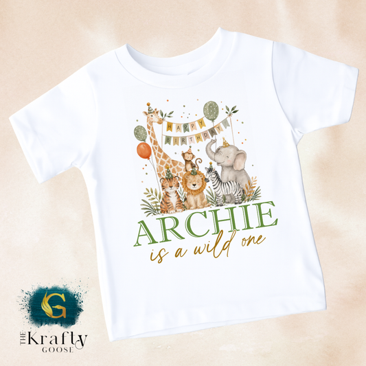 Jungle Safari Birthday T-Shirt or Sweatshirt - Any Age
