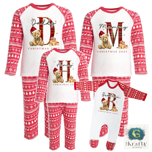 Tartan Teddy Bear - Matching Family Pyjamas