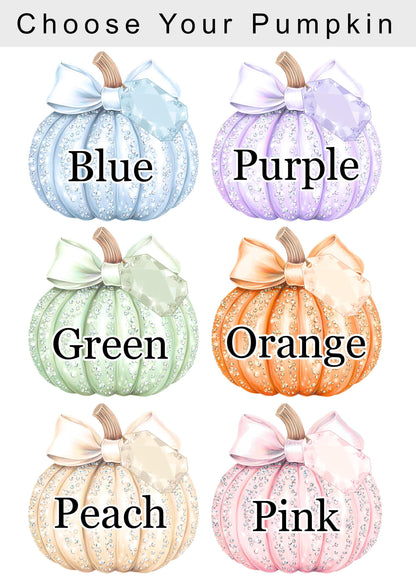 First Halloween - Glitter Pumpkin Design