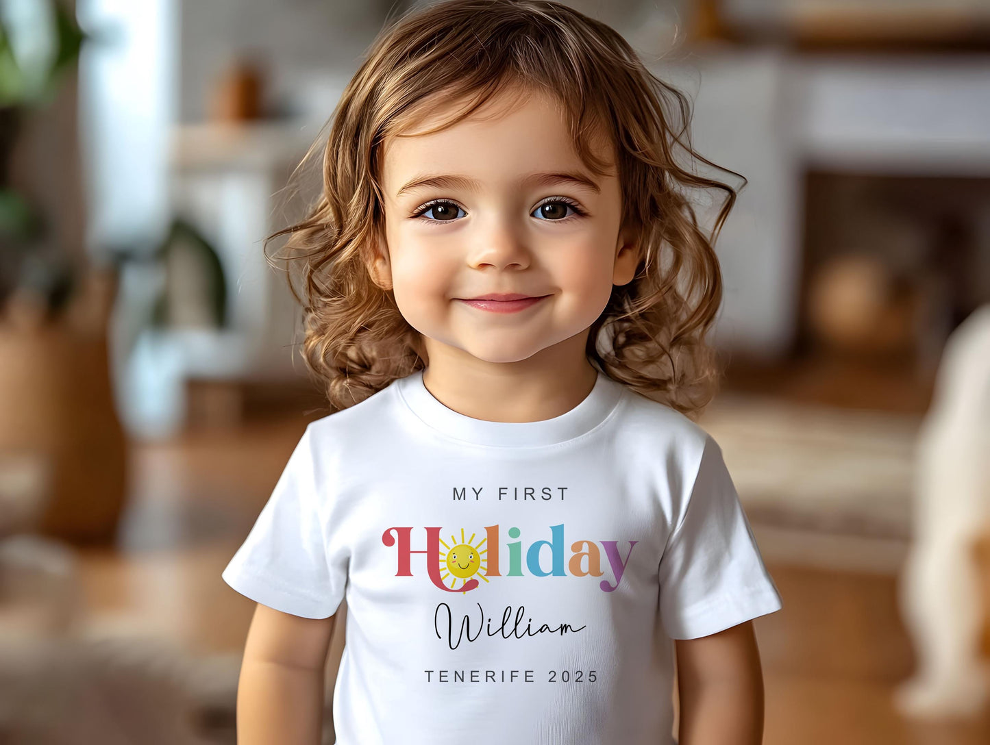 My First Holiday T-Shirt - Colourful Design