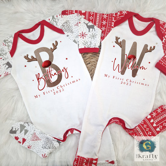 Reindeer Alphabet Design - My First Christmas
