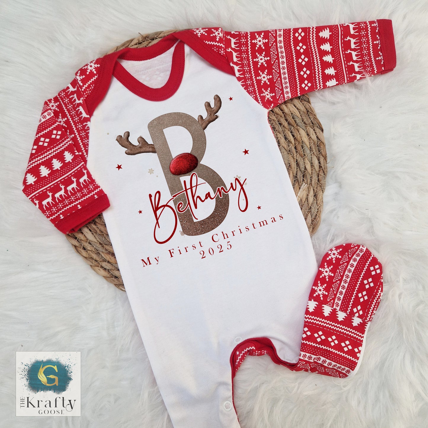 Reindeer Alphabet Design - My First Christmas