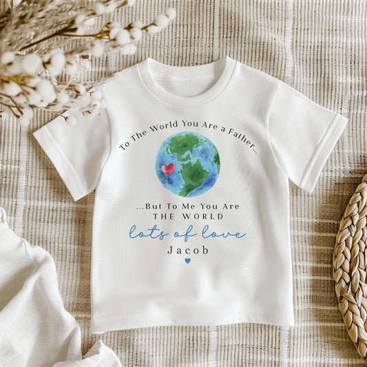 Fathers Day T-shirt or Sweatshirt - World Design
