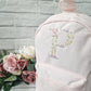 Large Floral Initial Backpack