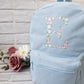 Large Floral Initial Backpack