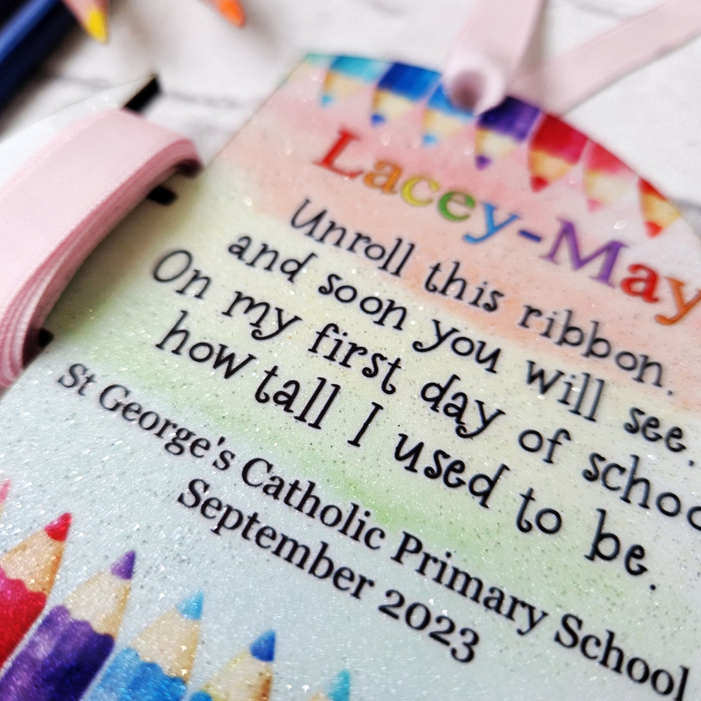 First Day of School Ribbon Keepsake