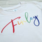 Coloured Name T-Shirt