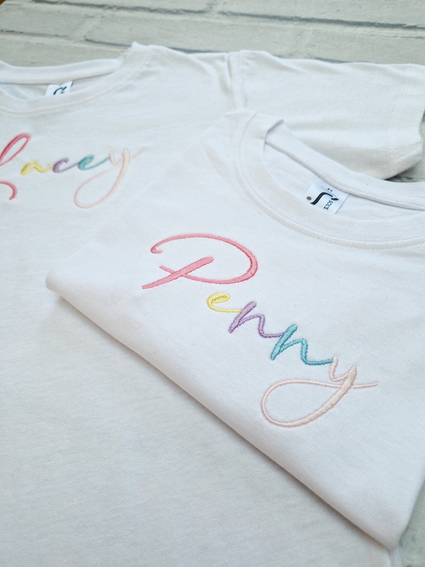 Coloured Name T-Shirt