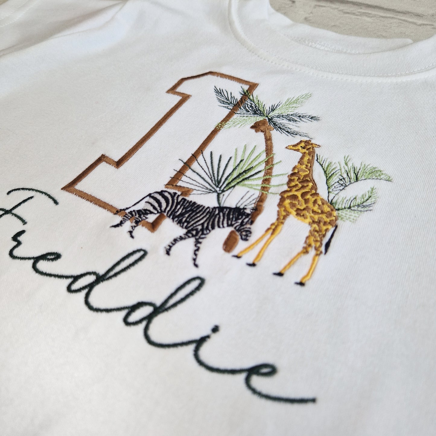 Personalised Safari Birthday T-Shirt