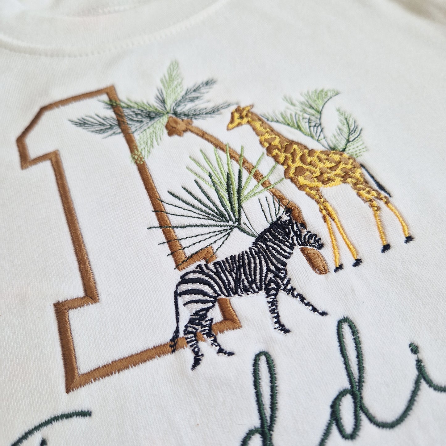 Personalised Safari Birthday T-Shirt