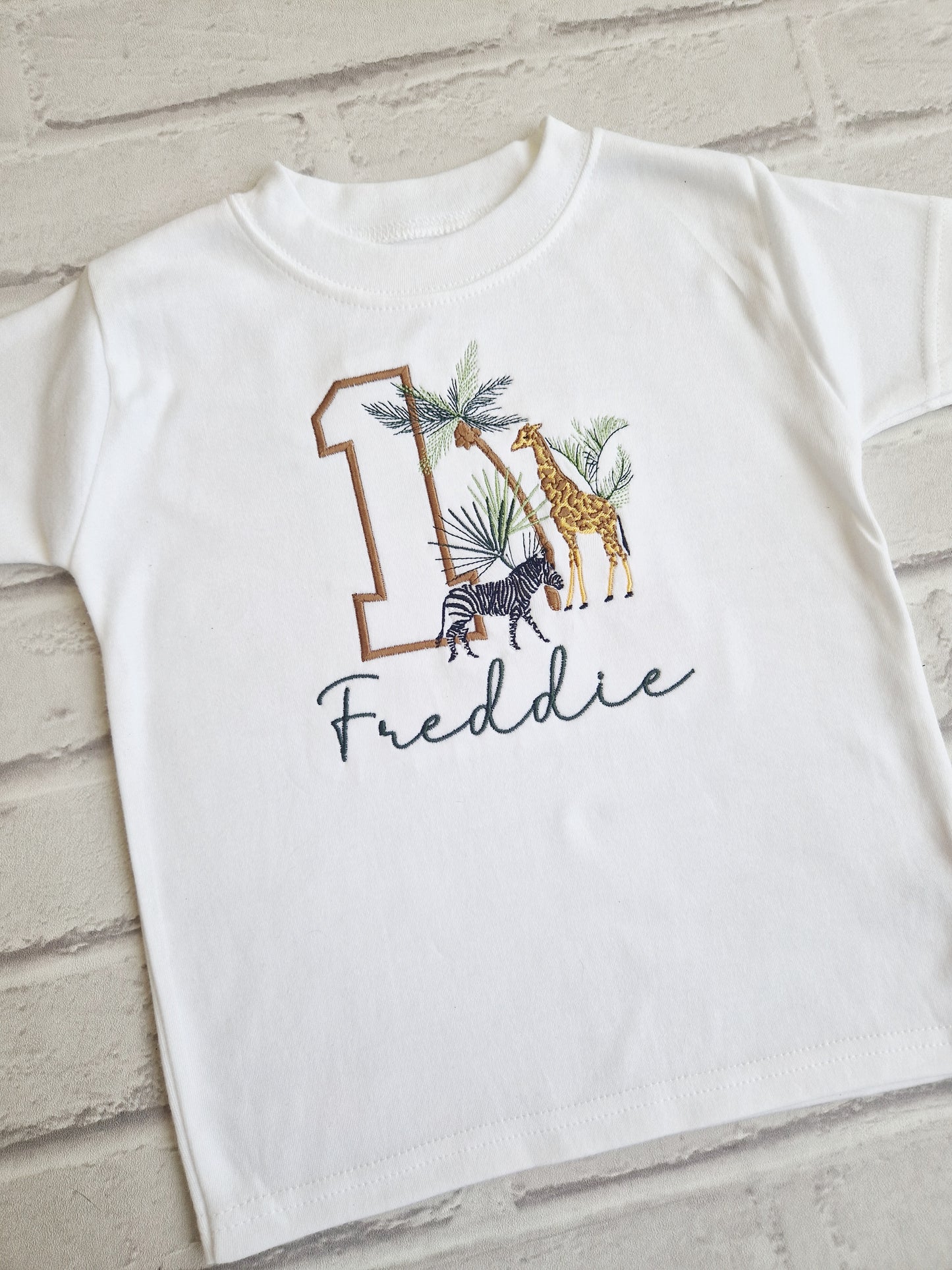 Personalised Safari Birthday T-Shirt