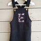 Dinosaur Initial Dungaree Dress