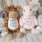 Embroidered Birth Announcement Soft Toy