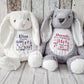 Embroidered Birth Announcement Soft Toy