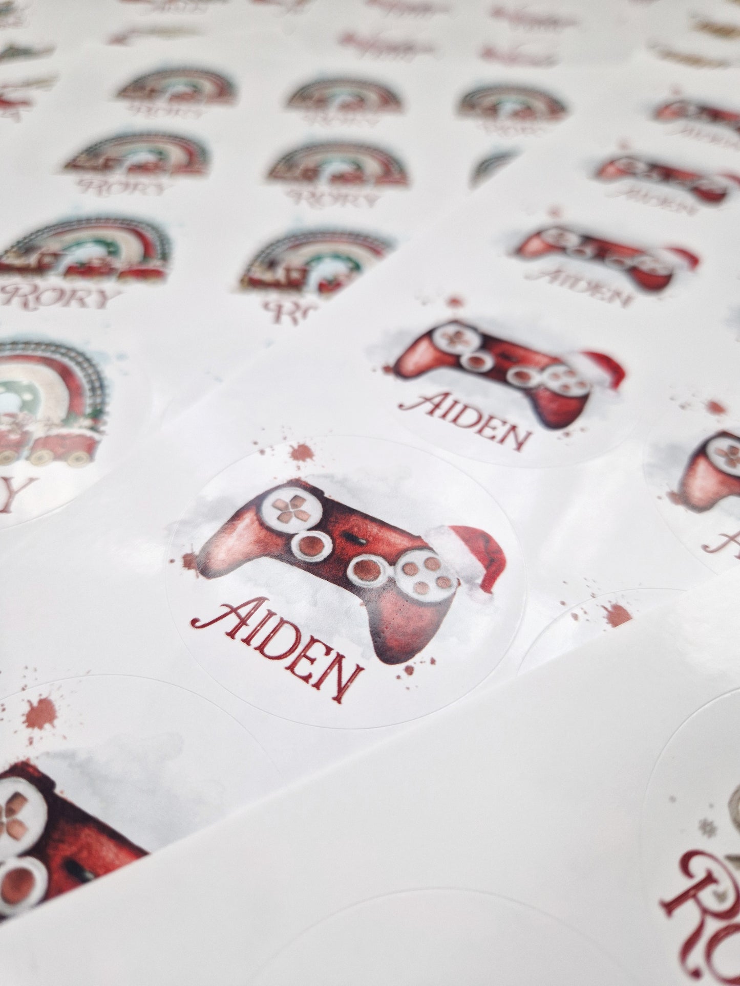 24 Personalised Christmas Stickers