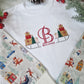 Mini Sleigh Monogram Christmas Pyjamas