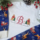 Mini Sleigh Monogram Christmas Pyjamas