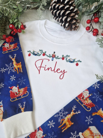 Nutcracker Garland Christmas Pyjamas