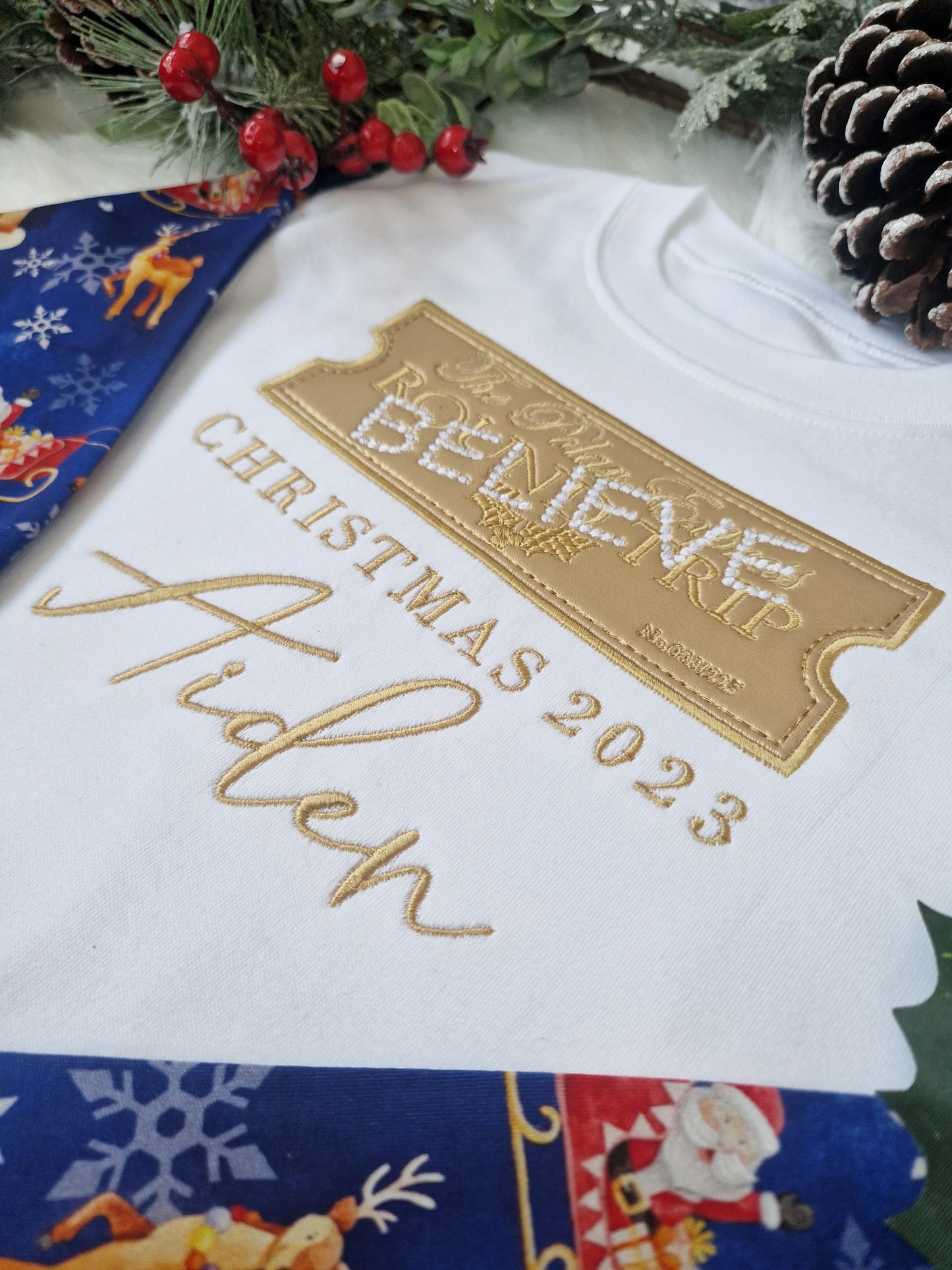 Polar Express Ticket Christmas Pyjamas