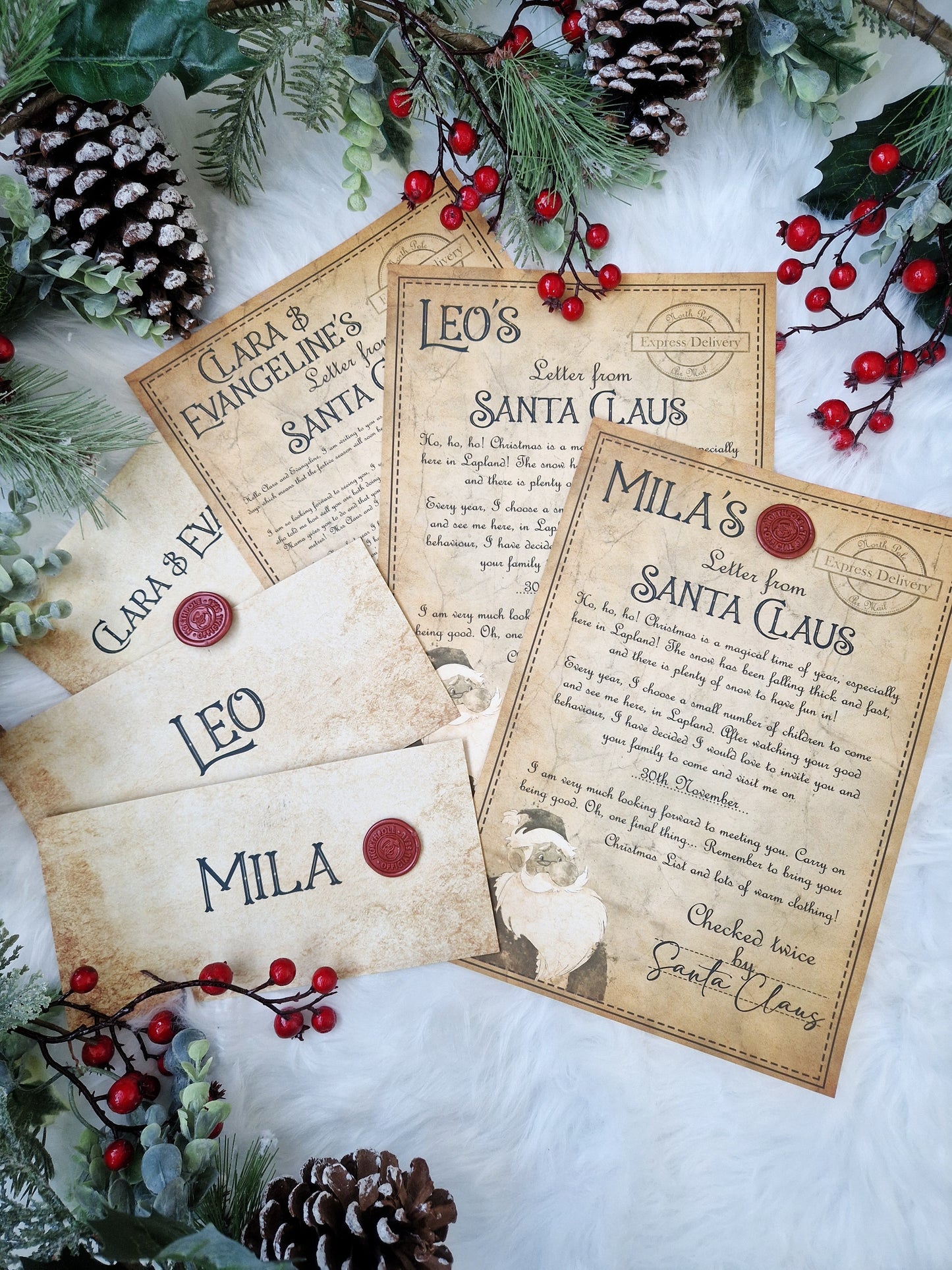 Lapland Invitation - Vintage Letter with Wax Seal