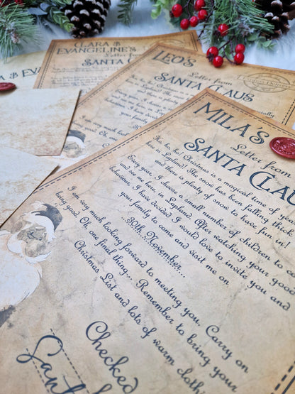 Lapland Invitation - Vintage Letter with Wax Seal