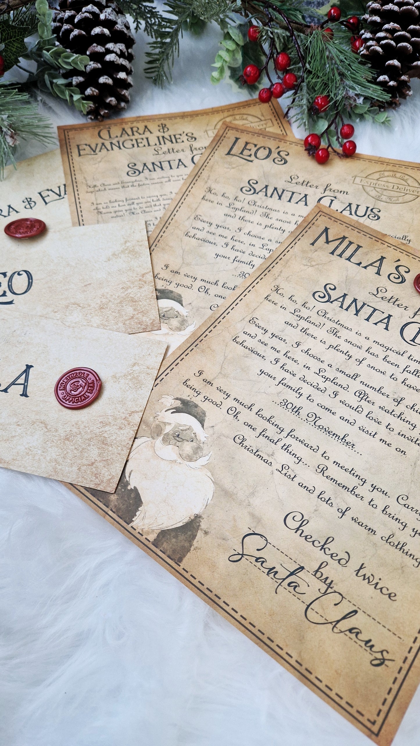 Lapland Invitation - Vintage Letter with Wax Seal