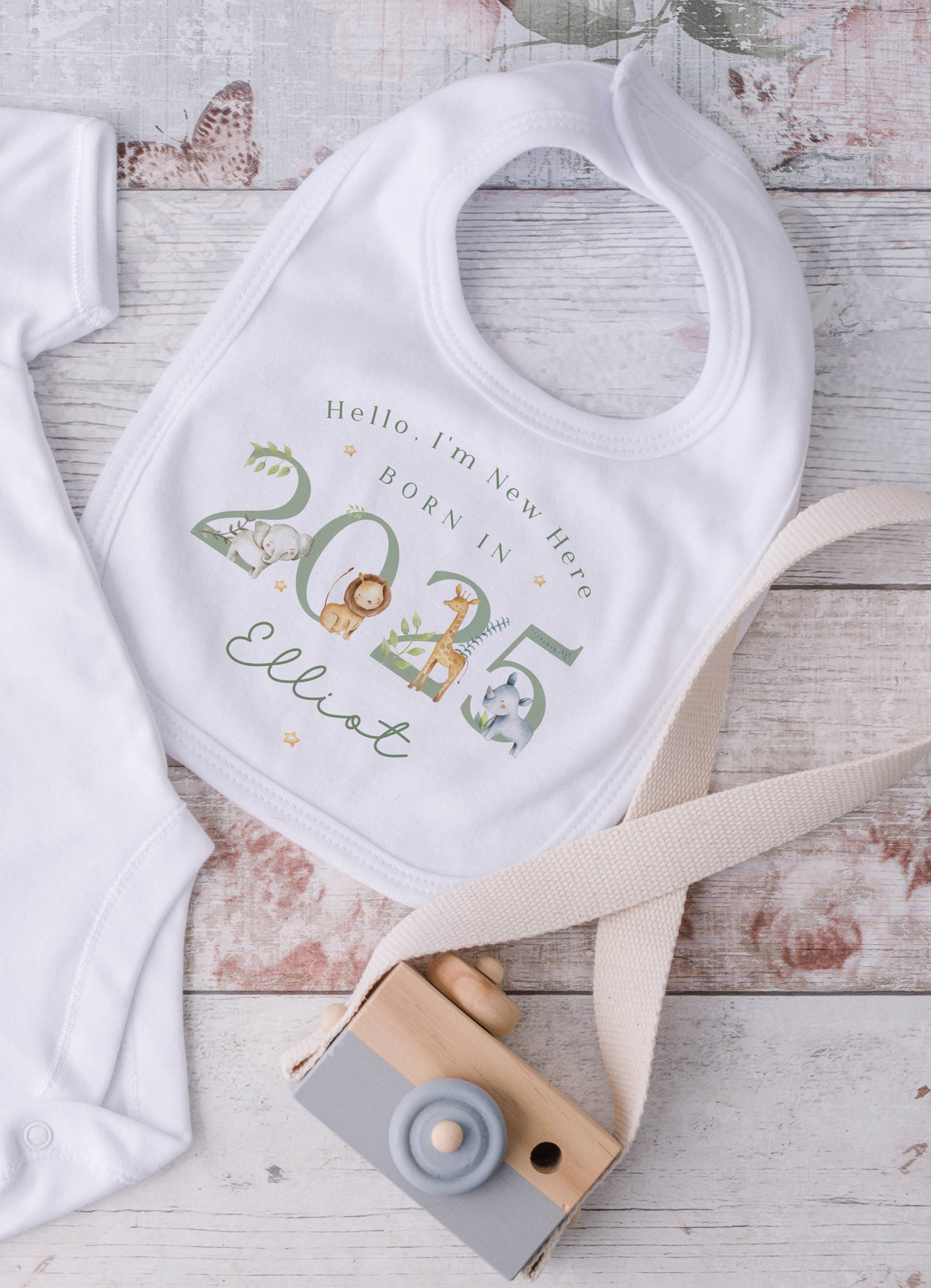 Born in 2025 - Safari Design - Four Colours to Choose