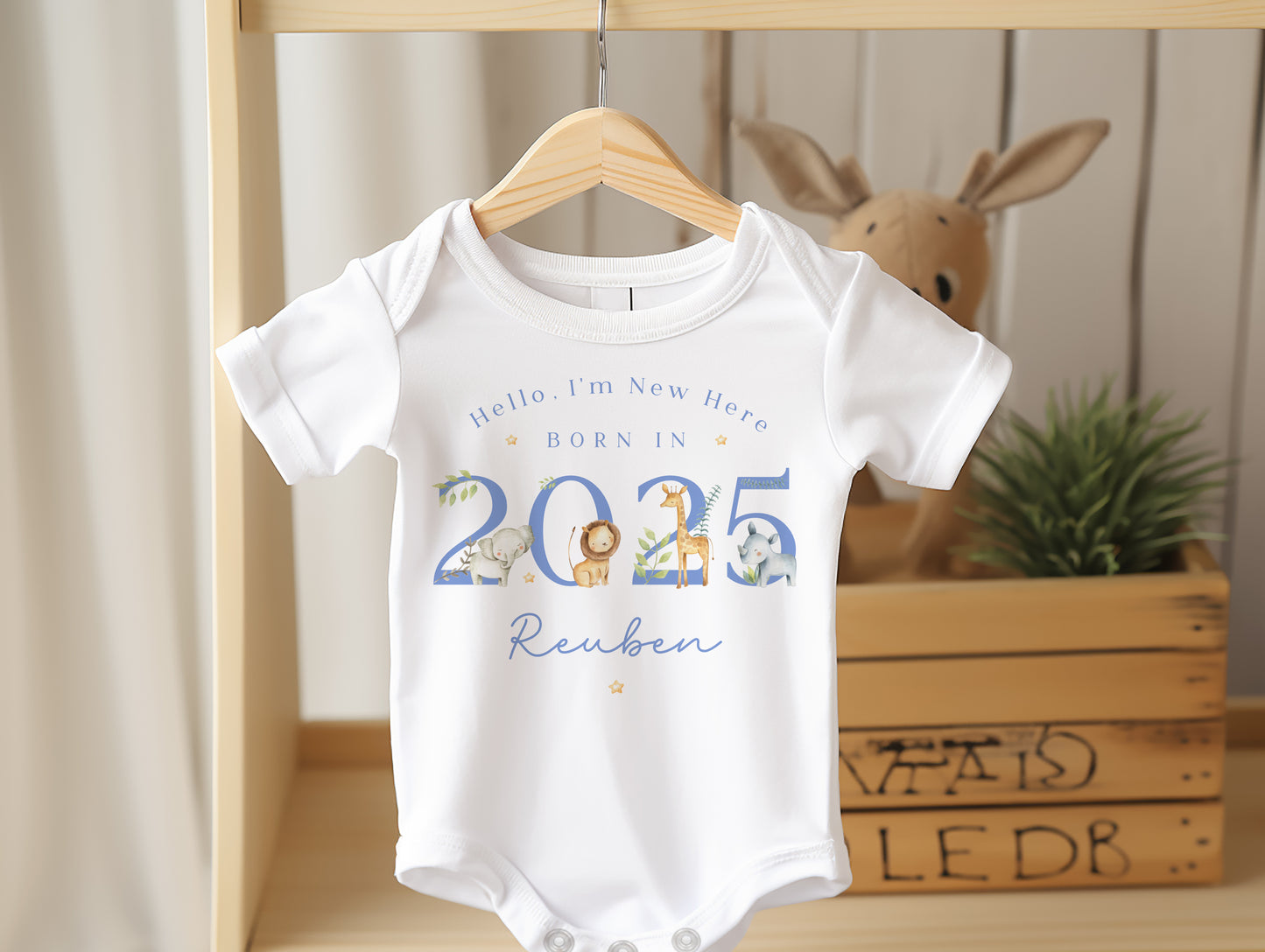 Born in 2025 - Safari Design - Four Colours to Choose