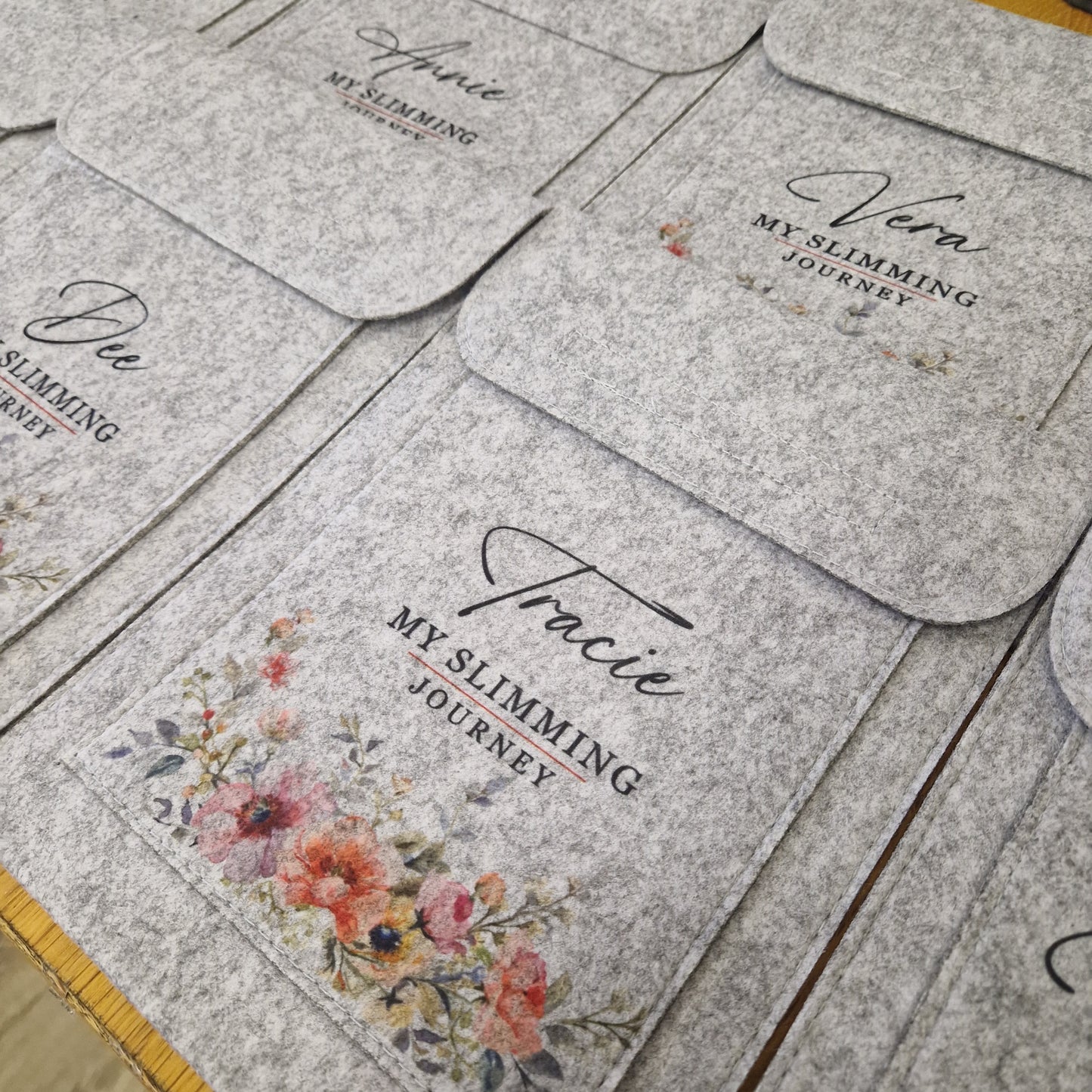Weigh Day Folder - Flower Border Design