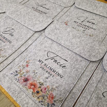 Weigh Day Folder - Flower Border Design