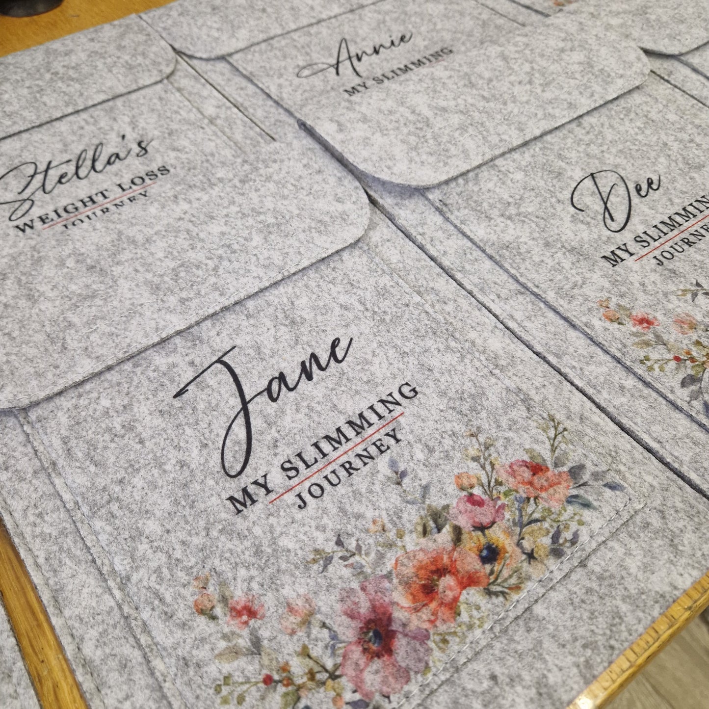 Weigh Day Folder - Flower Border Design