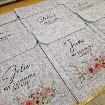 Weigh Day Folder - Flower Border Design