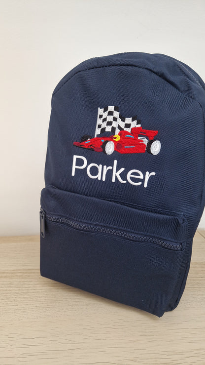 Race Car Backpack