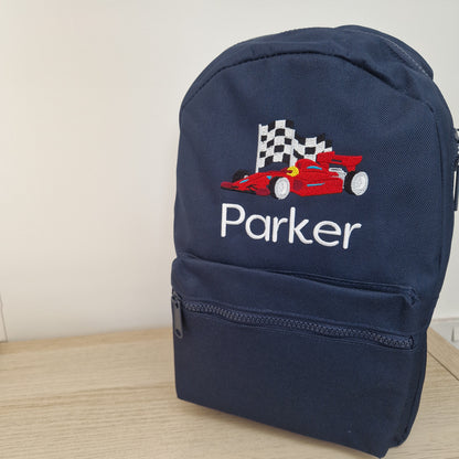 Race Car Backpack
