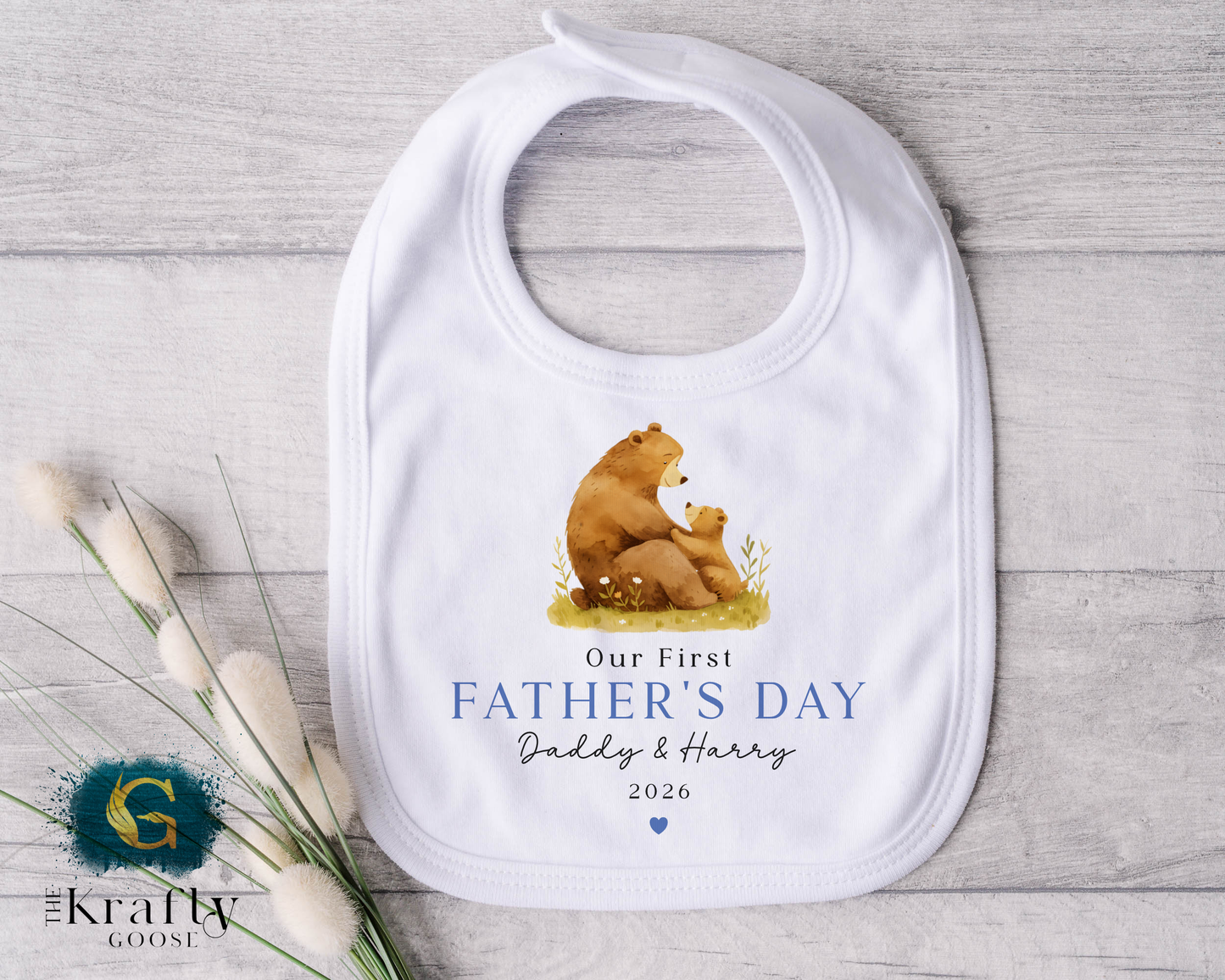 Our 1st Fathers Day Bears - T-Shirt - Vest - Sleepsuit Romper - Sweater