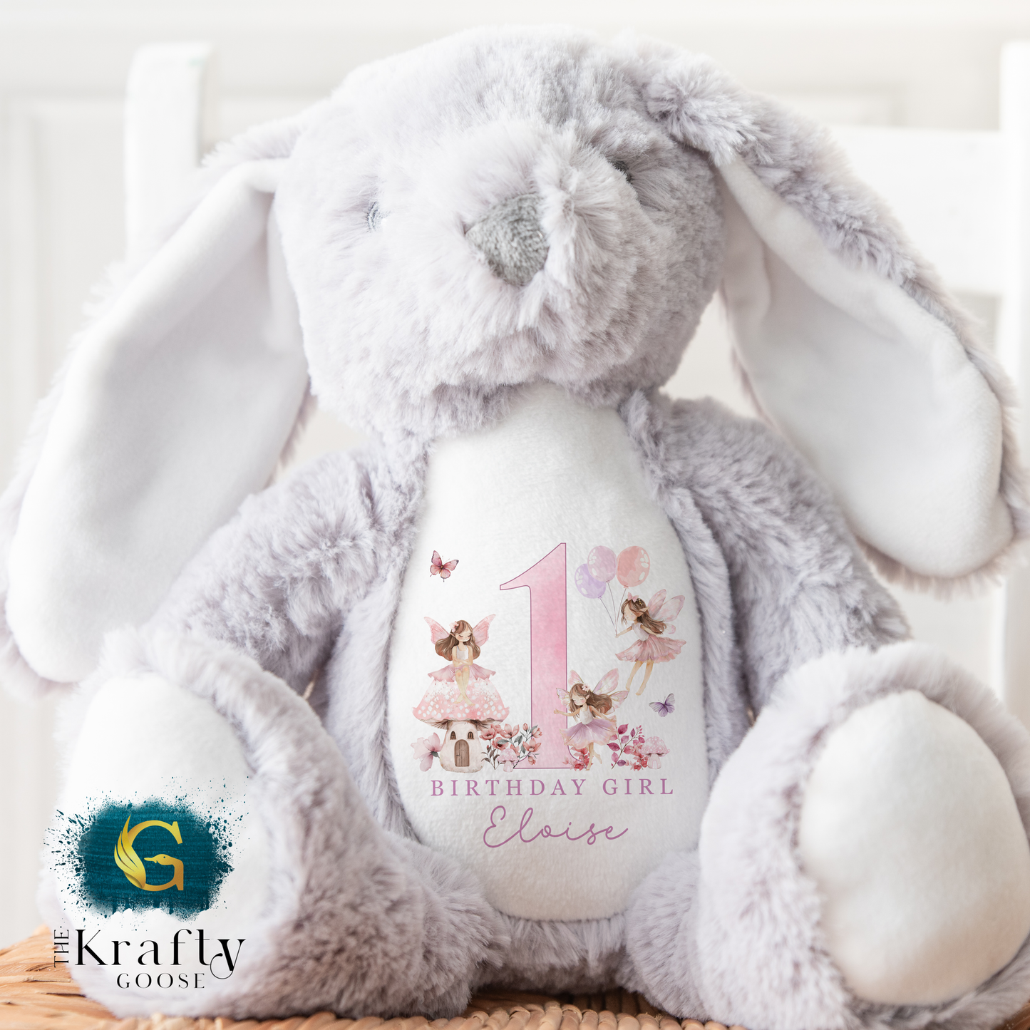 1st Birthday Bunny - Fairy 1st Birthday Bear