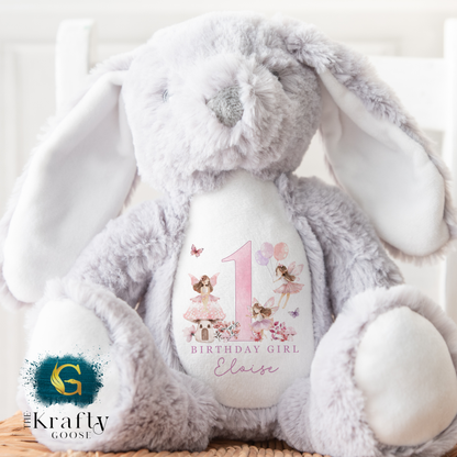 1st Birthday Bunny - Fairy 1st Birthday Bear