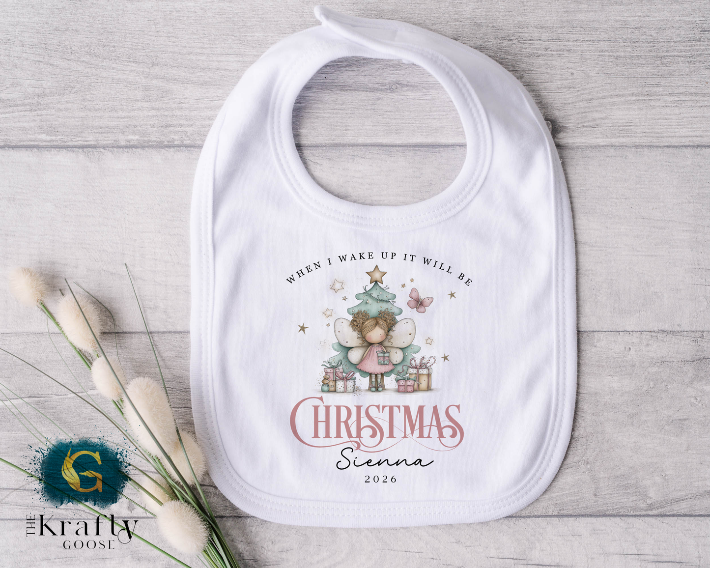 When I Wake Up - Christmas Romper - Fairy Design