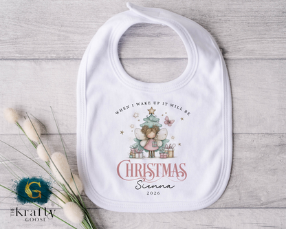 When I Wake Up - Christmas Romper - Fairy Design