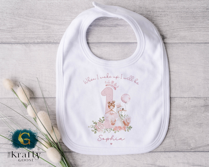1st Birthday - When I Wake Up - Ballerina Swan Design